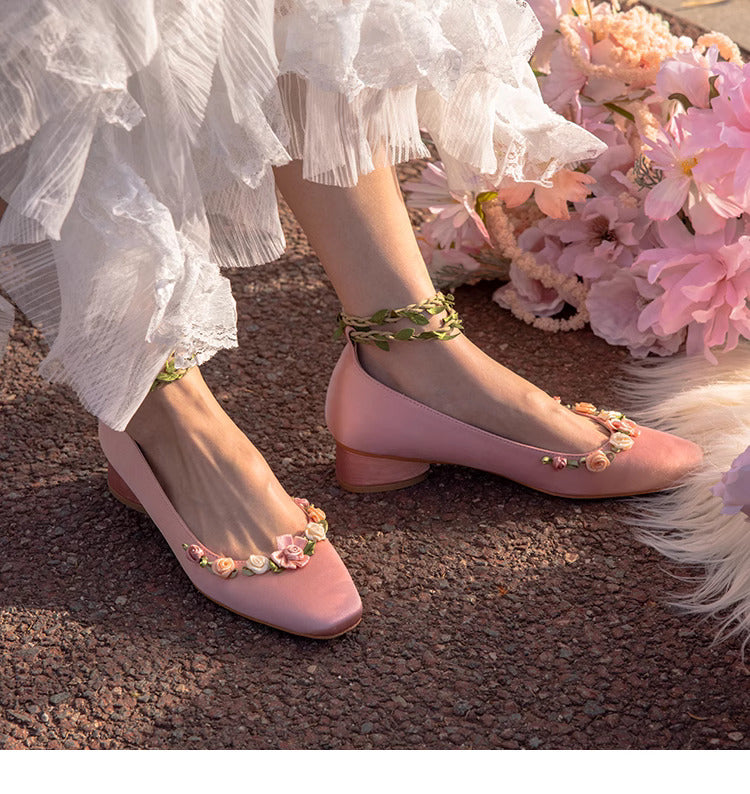 vintage shoes lolita shoes cottagecore shoes fairycore shoes