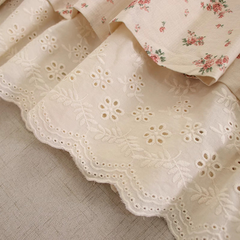 Cottagecore Mori Kei Floral Skirt