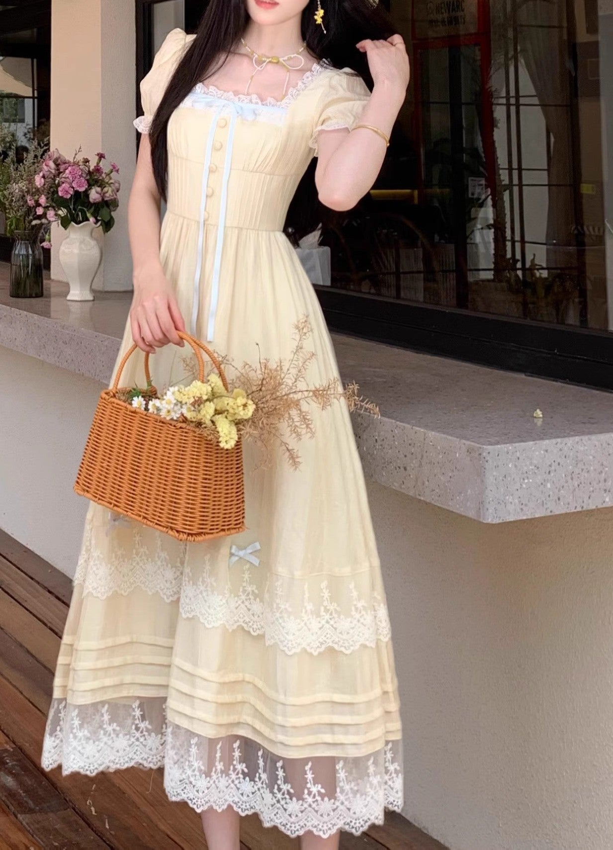 Coquette Softcore Princess Pleated Dress