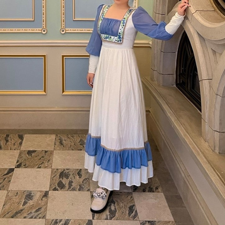 Gunne Sax Replica 70s Puff Sleeves Prairie Dress [Final Sale