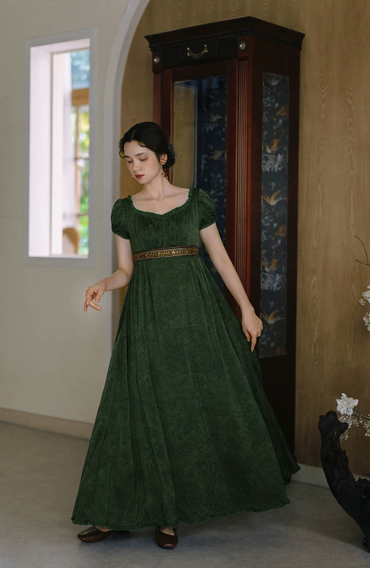 Royalcore Regency Puff Sleeves Dress