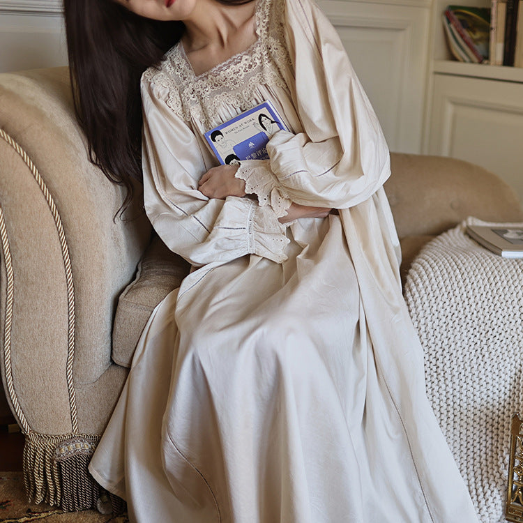 Vintage Square Neck Night Gown