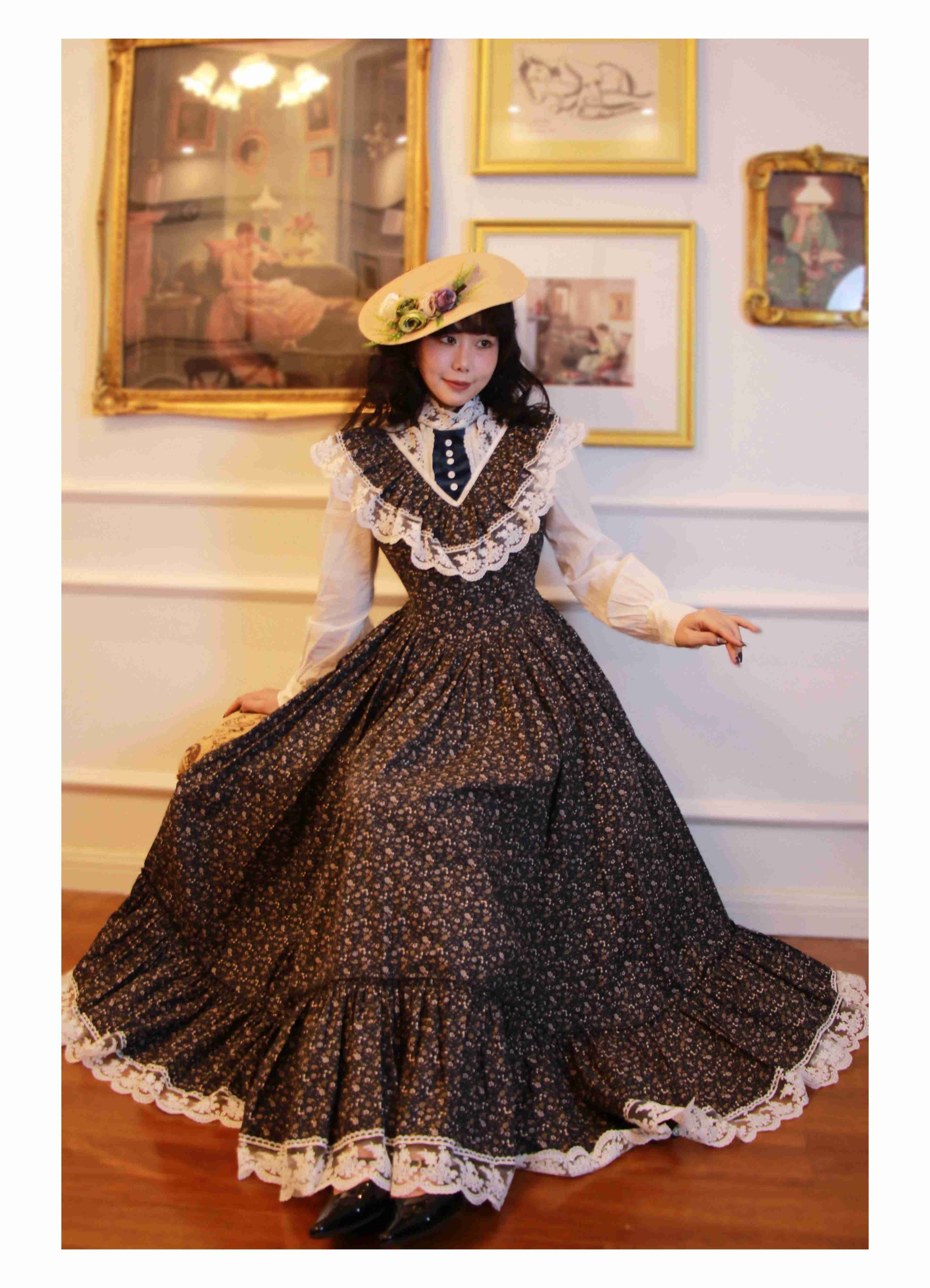 Gunne Sax Remake Floral 70s Prairie Swing Dress – Retro Fairy