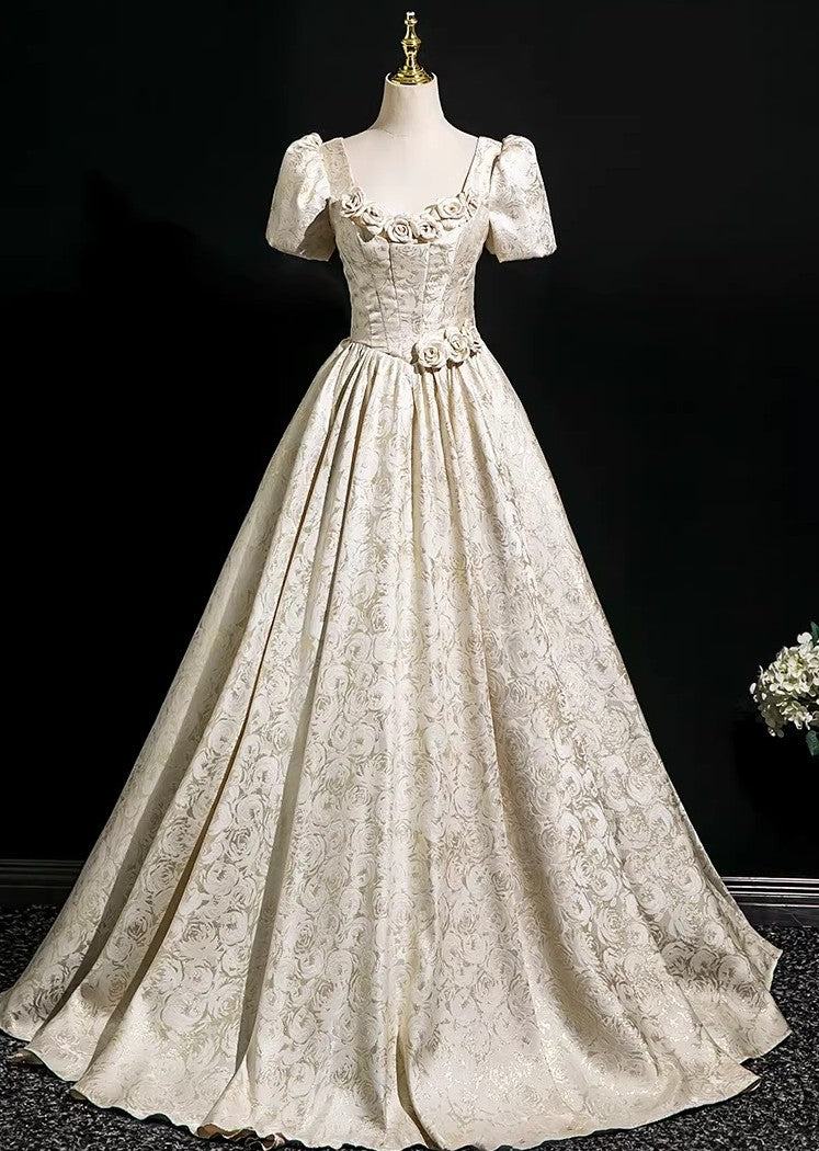 Princesscore Floral Embellished Prom Dress