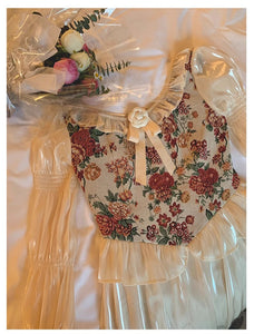 Fairycore Floral Corset Dress Plus size