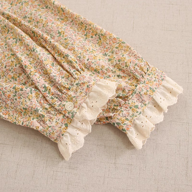 Cottagecore Mori Kei Floral Dress