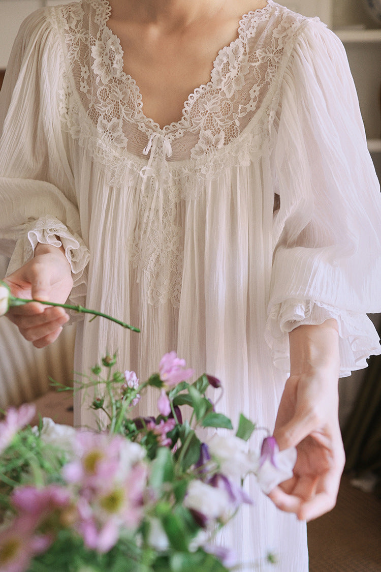 Victorian Style Night Gown Dress S I Retro Fairy