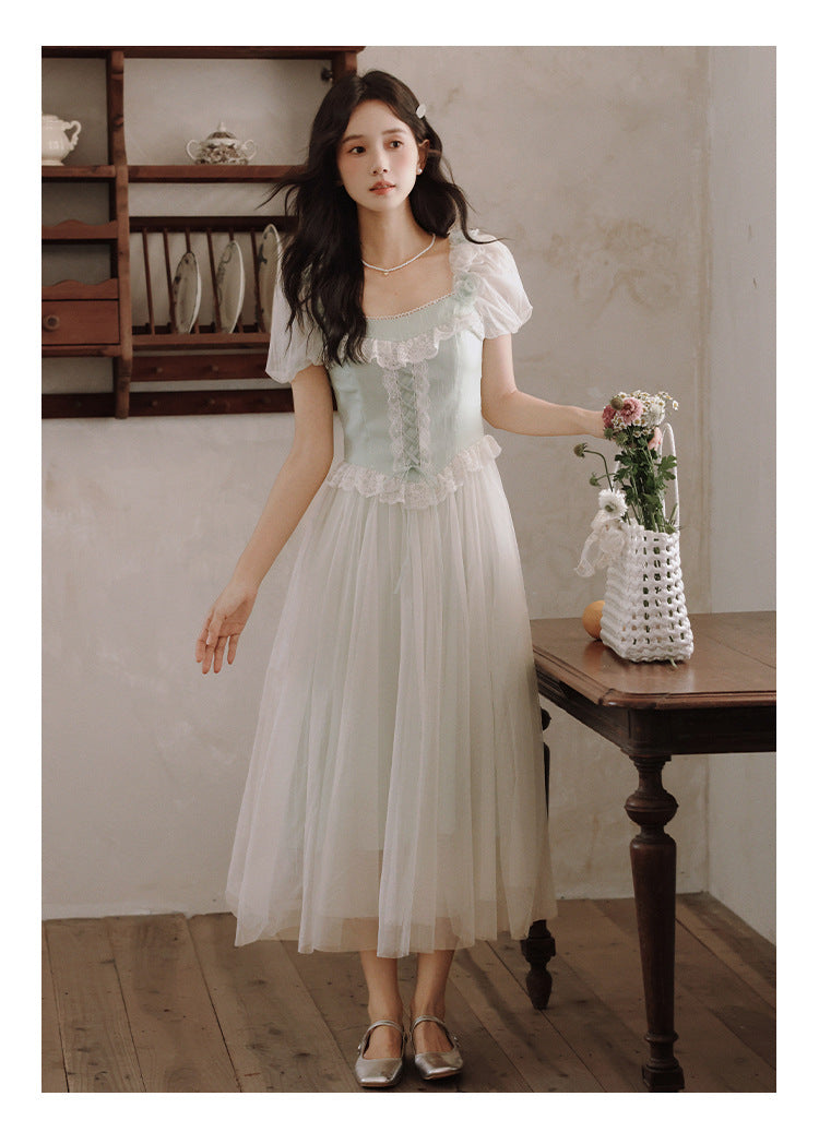 Retro Coquette Puff Sleeves Dress S I Retro Fairy Retro Coquette Puff Sleeves Dress S I Retro Fairy
