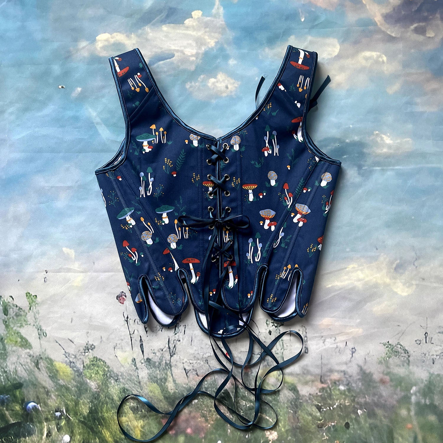 vintage corset cottagecore top fairycore top