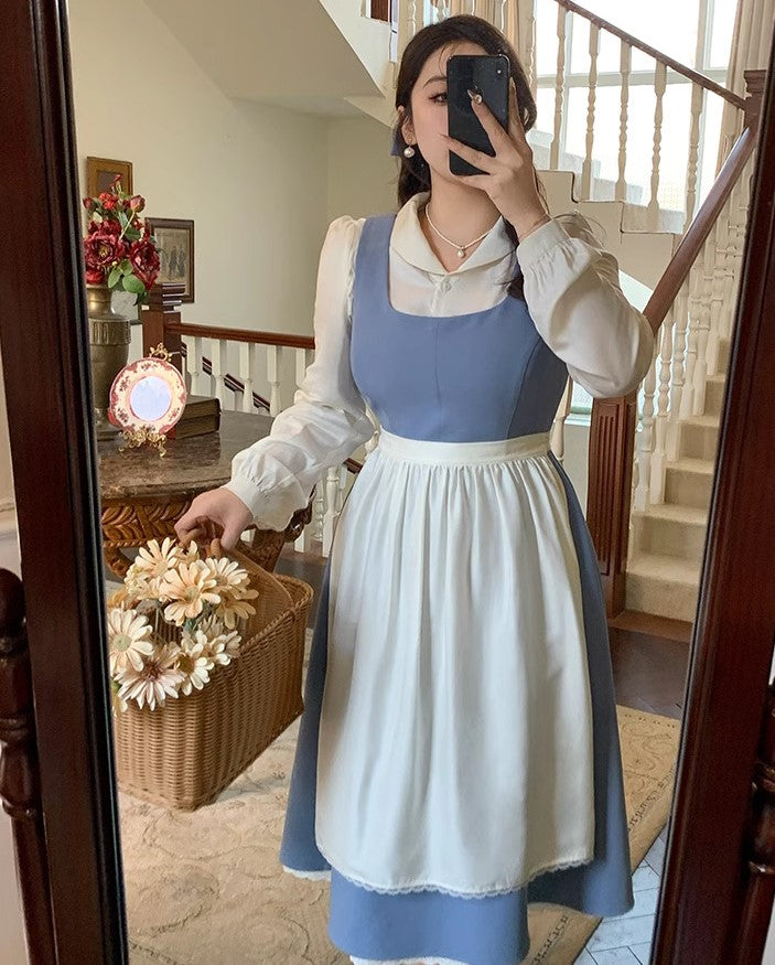 period drama dress vintage dress retro dress disney princess dress princess coquette dress 