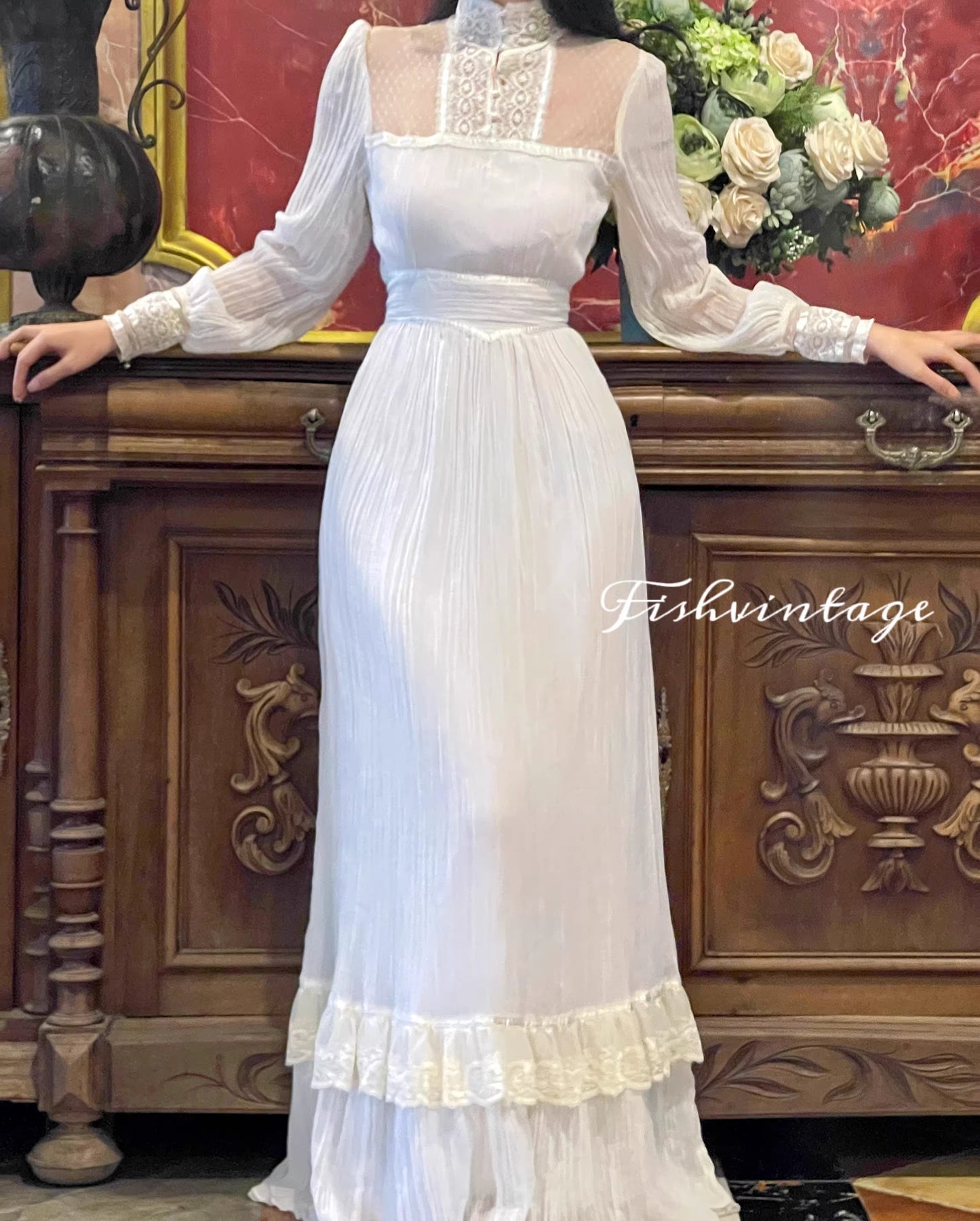 gunne sax dress vintage dress 70s 50s dress fairycore cottagecore dress lolita dress
