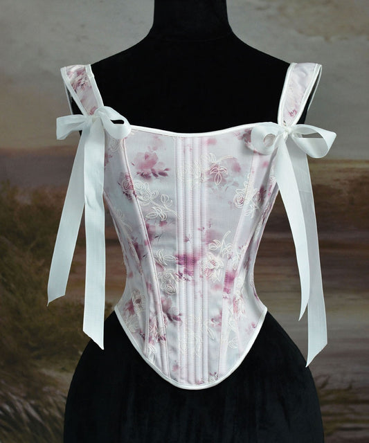 vintage corset cottagecore top fairycore top victorian corset historical fashion