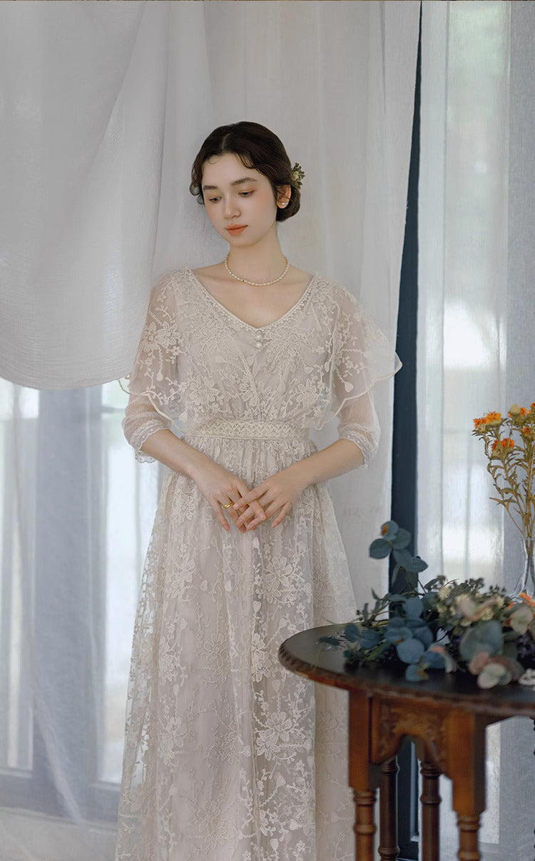 vintage dress cottagecore dress fairycore dress period drama dress