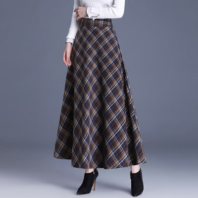 Retro Academia Plaid Skirt