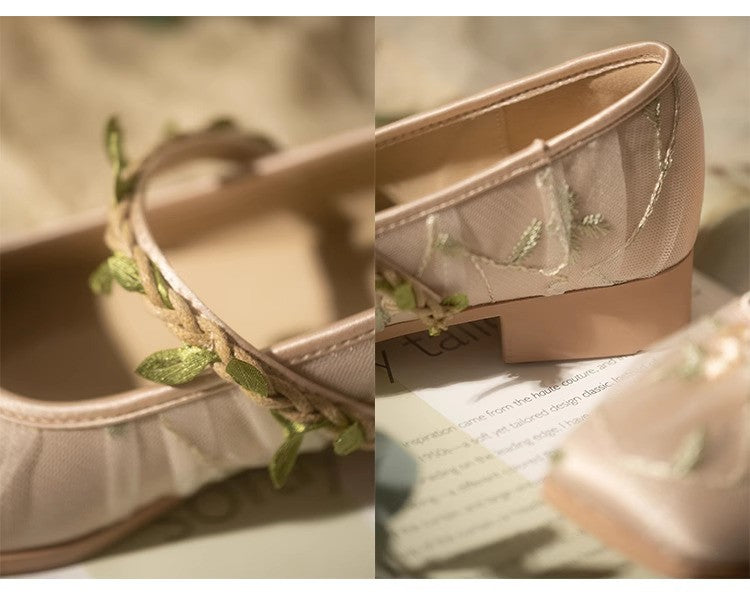 Fairycore Vine Embroidery Flat