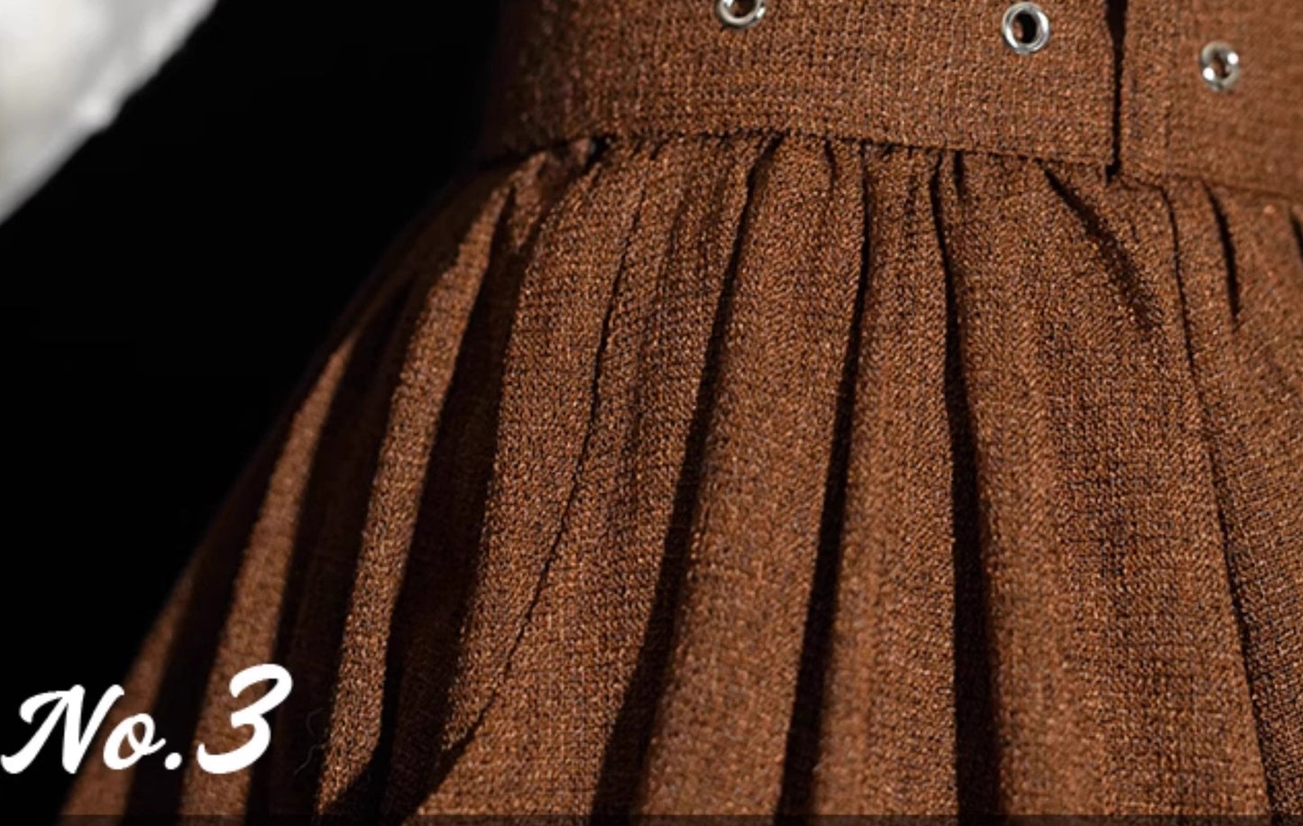 Light Academia Ruffled Blouse & Belted Skirt