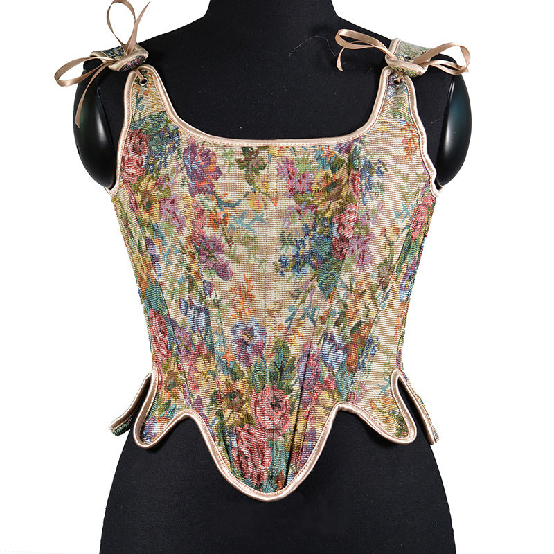 Vintage floral corset main image 0