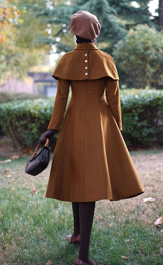 Retro 50s Elegant Cape Coat – Retro Fairy