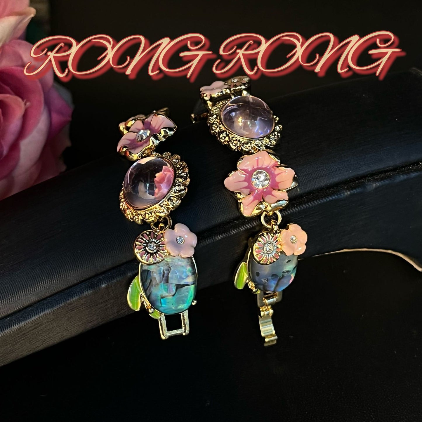 Fairycore Flower Embellished Bracelet