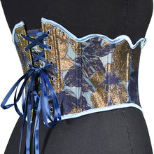 Load image into Gallery viewer, Retro Jacquard Waist band Corset
