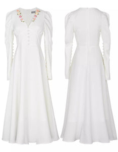 30s dress vintage dress vintage bridal dress fairycore dress vintage wedding dress 40s 50s dress 
