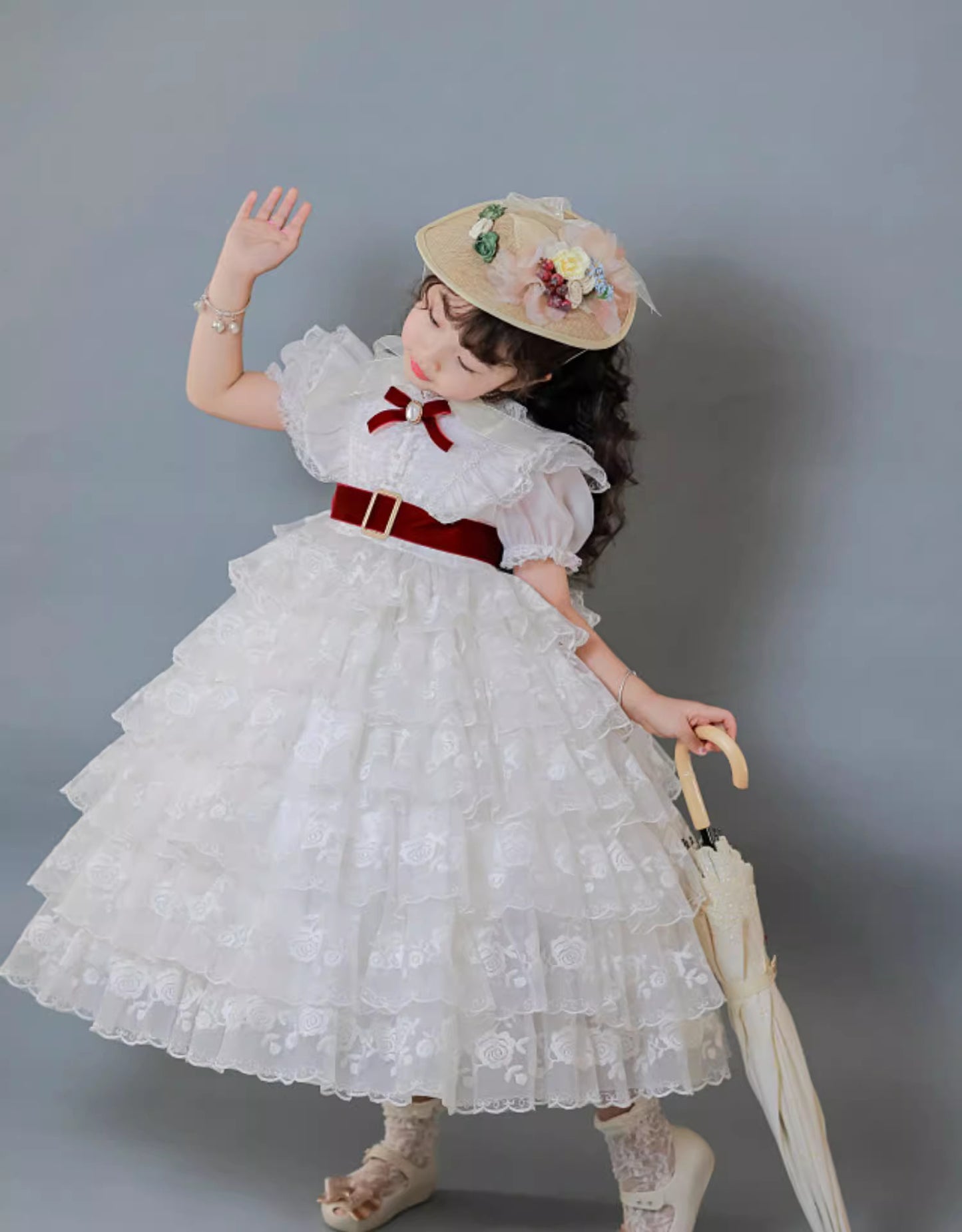 Gone with the wind Reproduction White Prom Dress