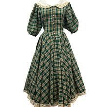 Load image into Gallery viewer, vintage dress cottagecore dress 1970s dress 50s dress prairie dress gunnesax dress lolita dress kawaii dress 40s dress 50s dress 70s 30s dress
