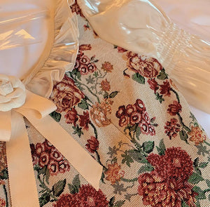 Fairycore Floral Corset Dress Plus size