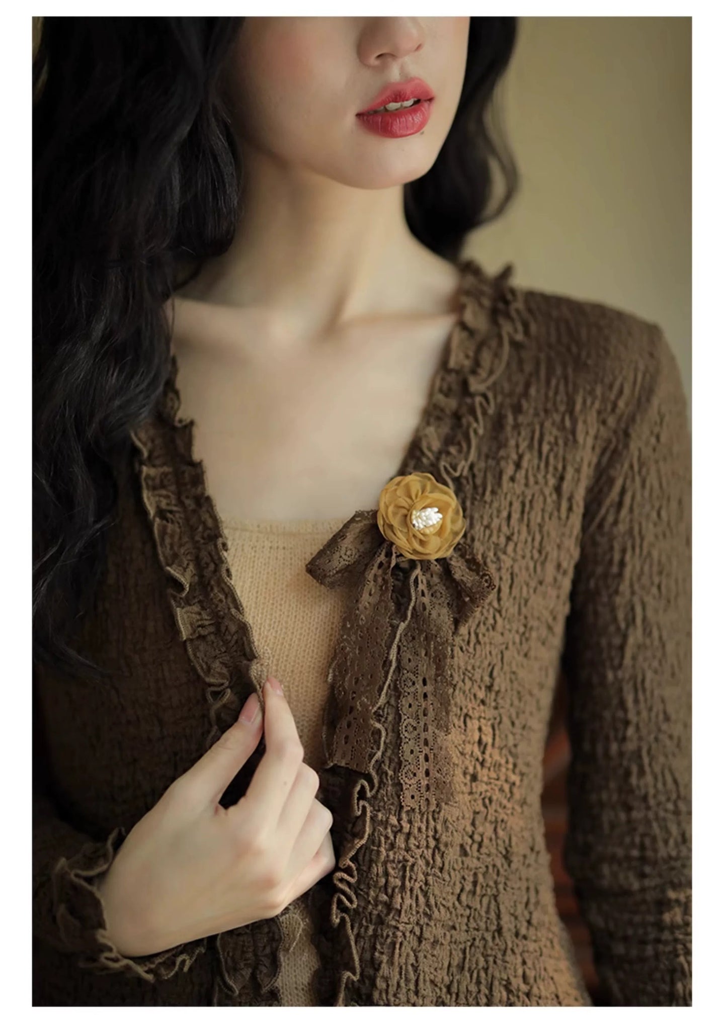 Retro Parisian Cardigan & Slip Dress