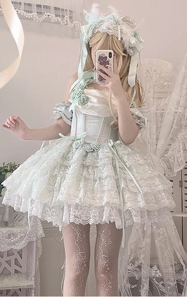 Balletcore Princess Cake Slip Dress