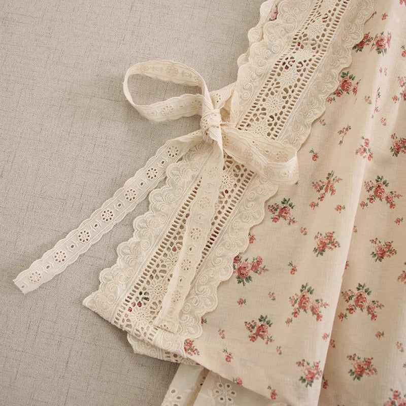 Cottagecore Mori Kei Floral Skirt