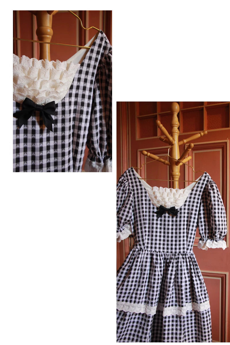Vintage Remake 1950s Gingham Cake Dress