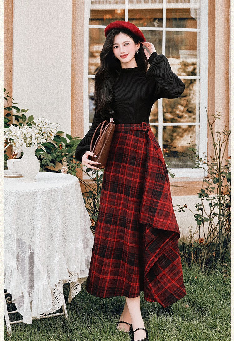 retro fashion vintage dress academia style dark academia christmas outfit
