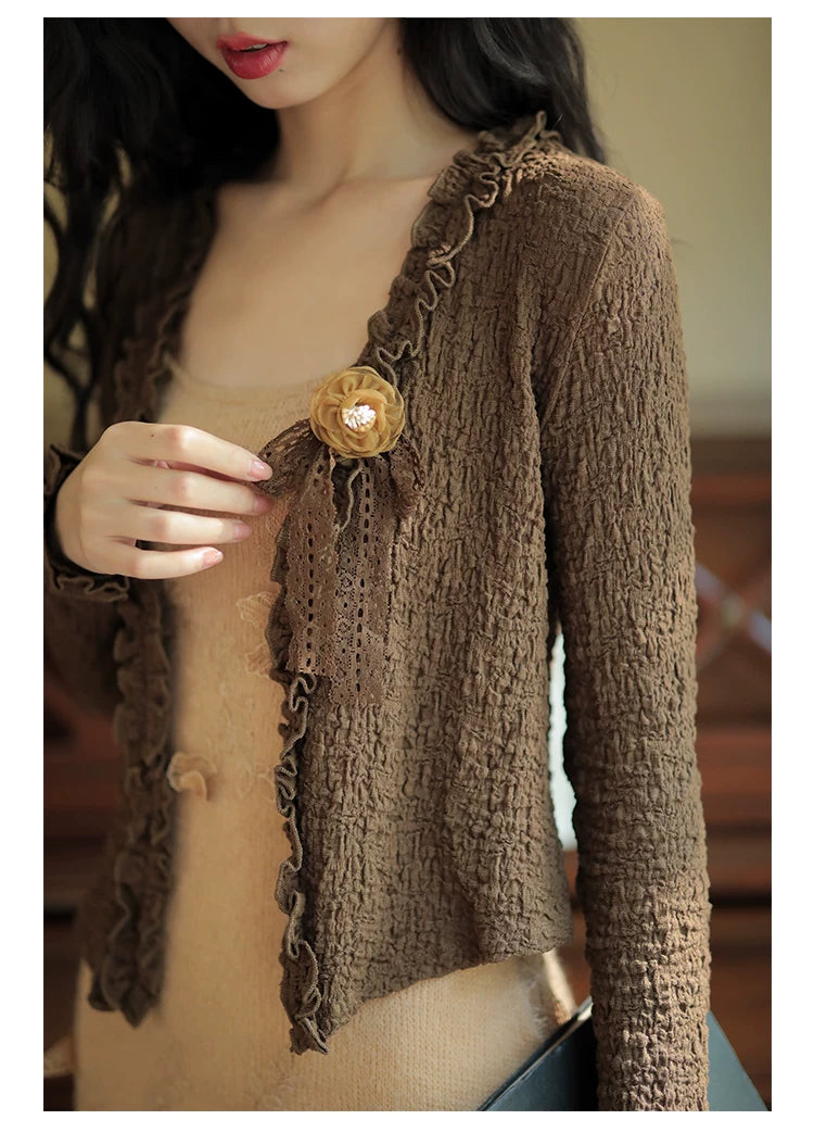 Retro Parisian Cardigan & Slip Dress