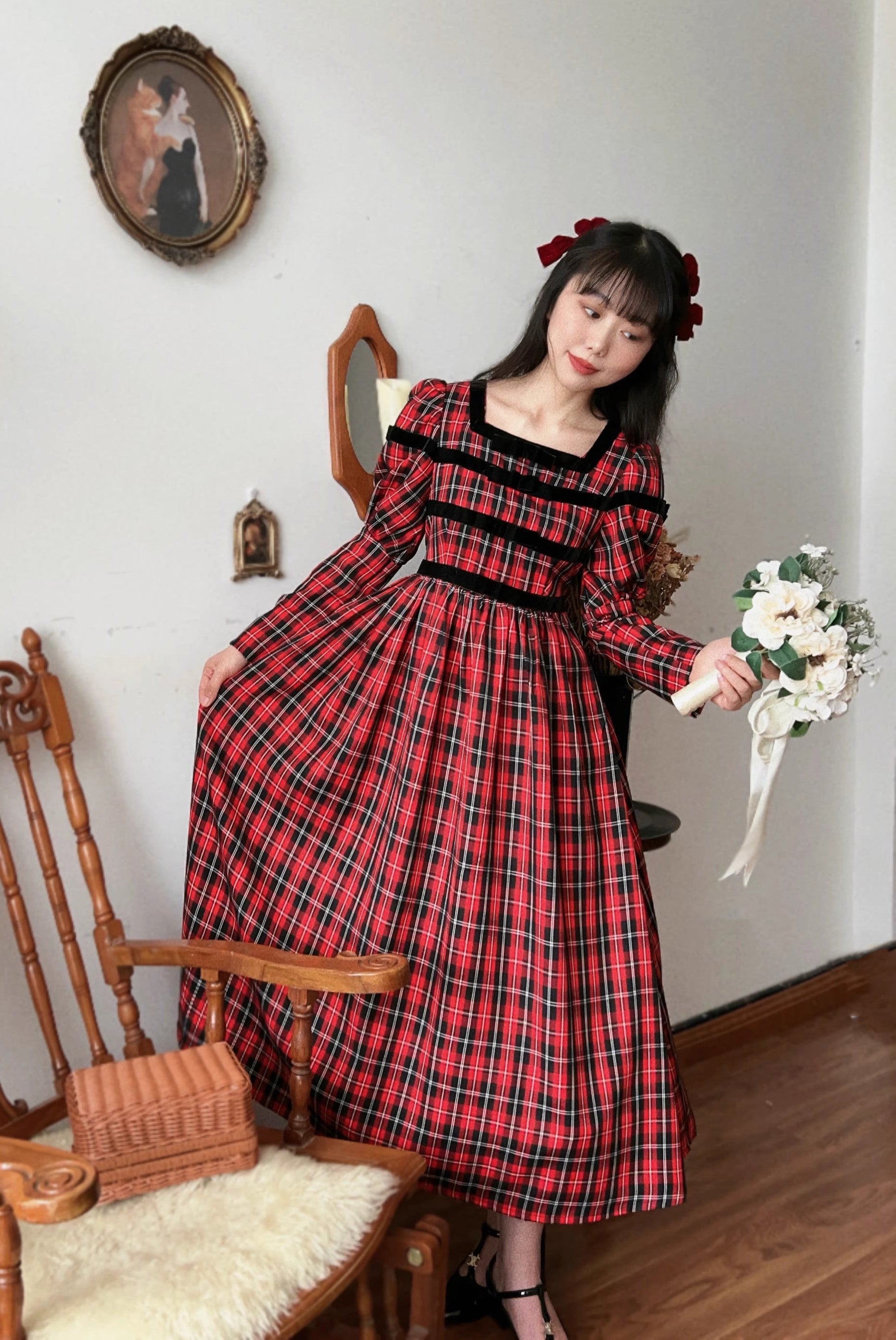 vintage dress cottagecore dress fairycore dress academia dress gothic dress lolita dress