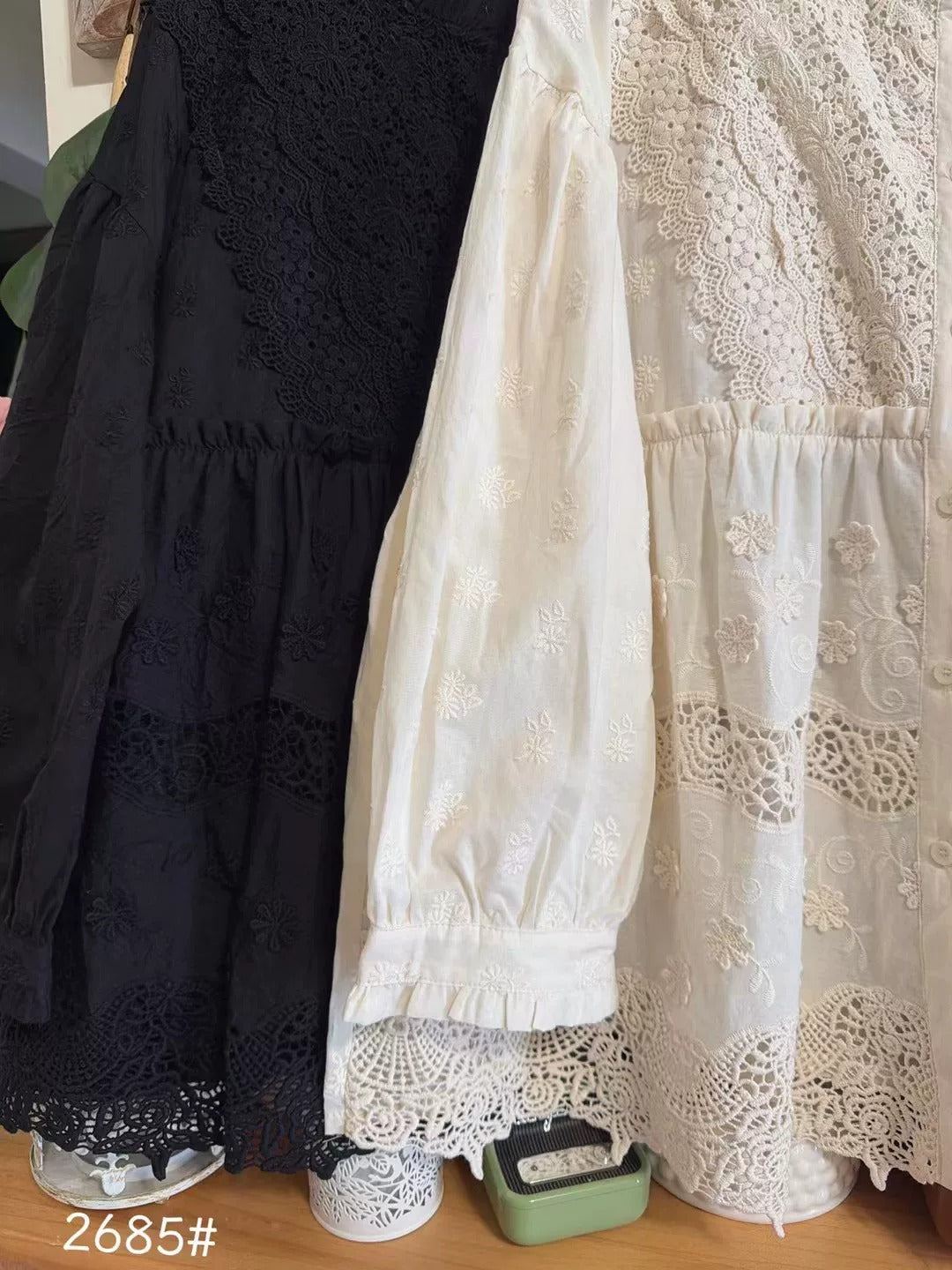 Fairycore cotton Embroidery Blouse