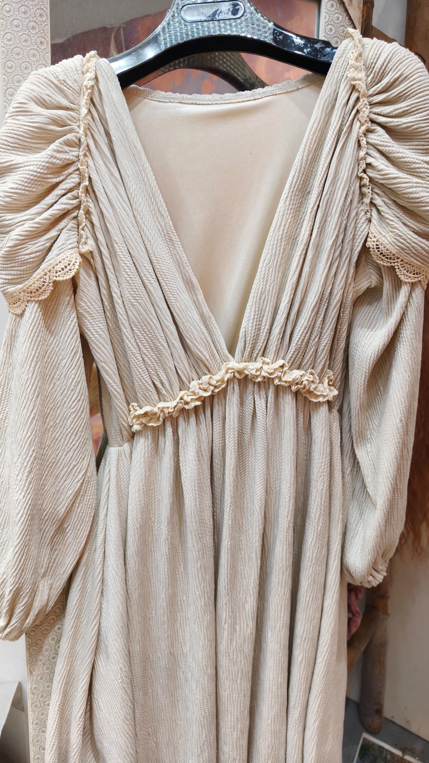 Royalcore V Neck Velvet Dress