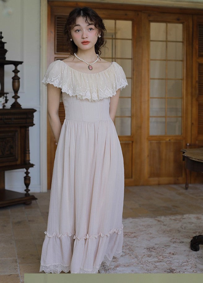 Edwardian Style Lace Patchwork Dress M I Retro Fairy Edwardian Style Lace Patchwork Dress M I Retro Fairy