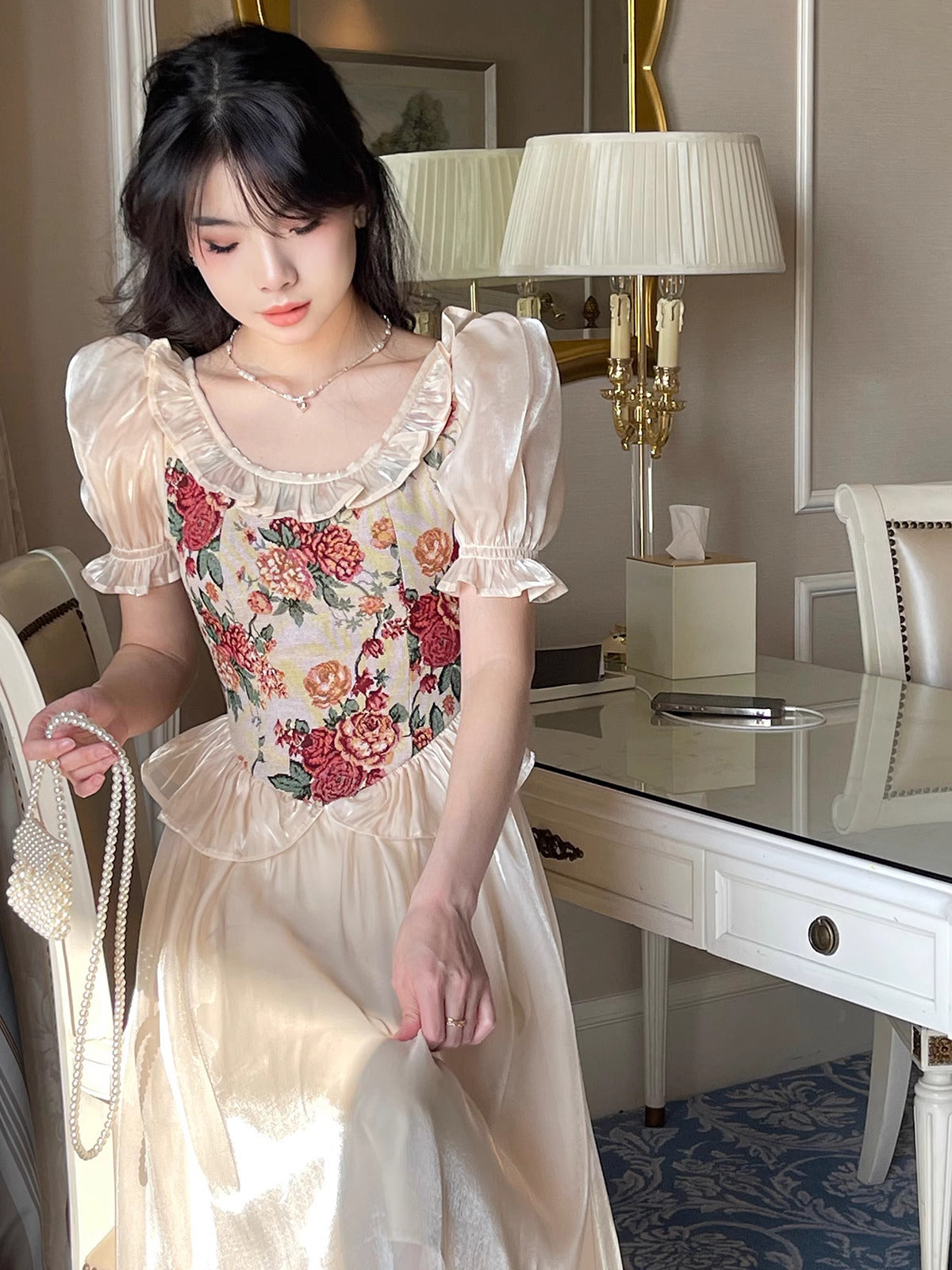 Dreamy Floral Corset Dress