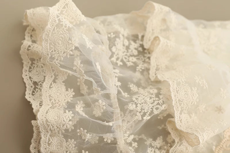 Fairycore Lace Embroidery Skirt