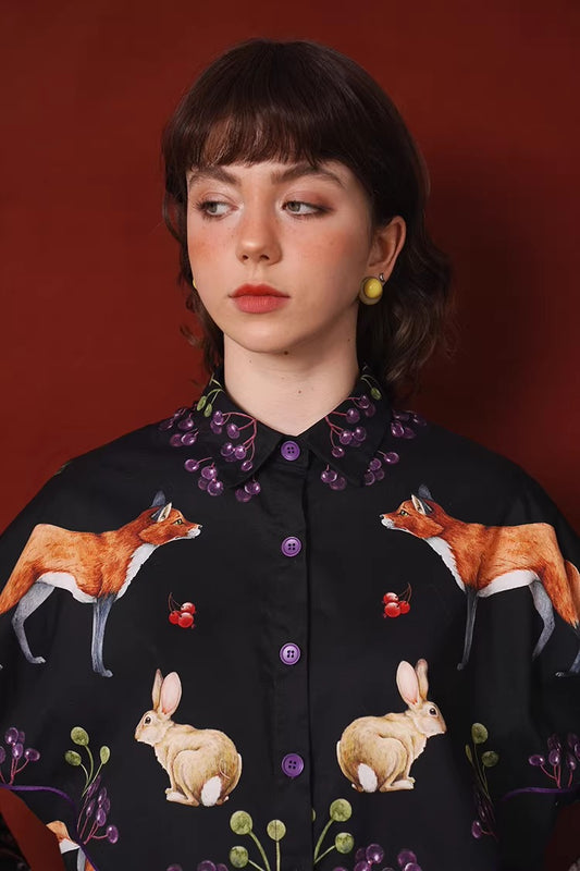 vintage shirt cottagecore top fairyco