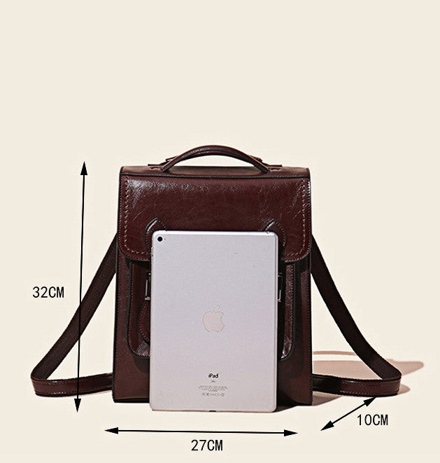 Retro Style Messenger Bag Backpack