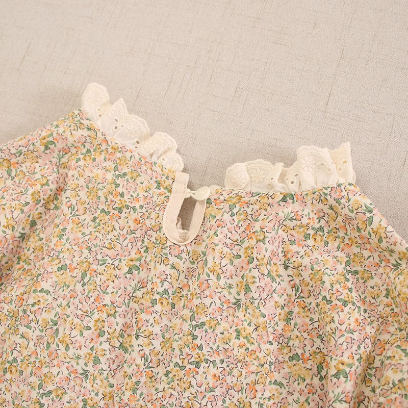 Cottagecore Mori Kei Floral Dress