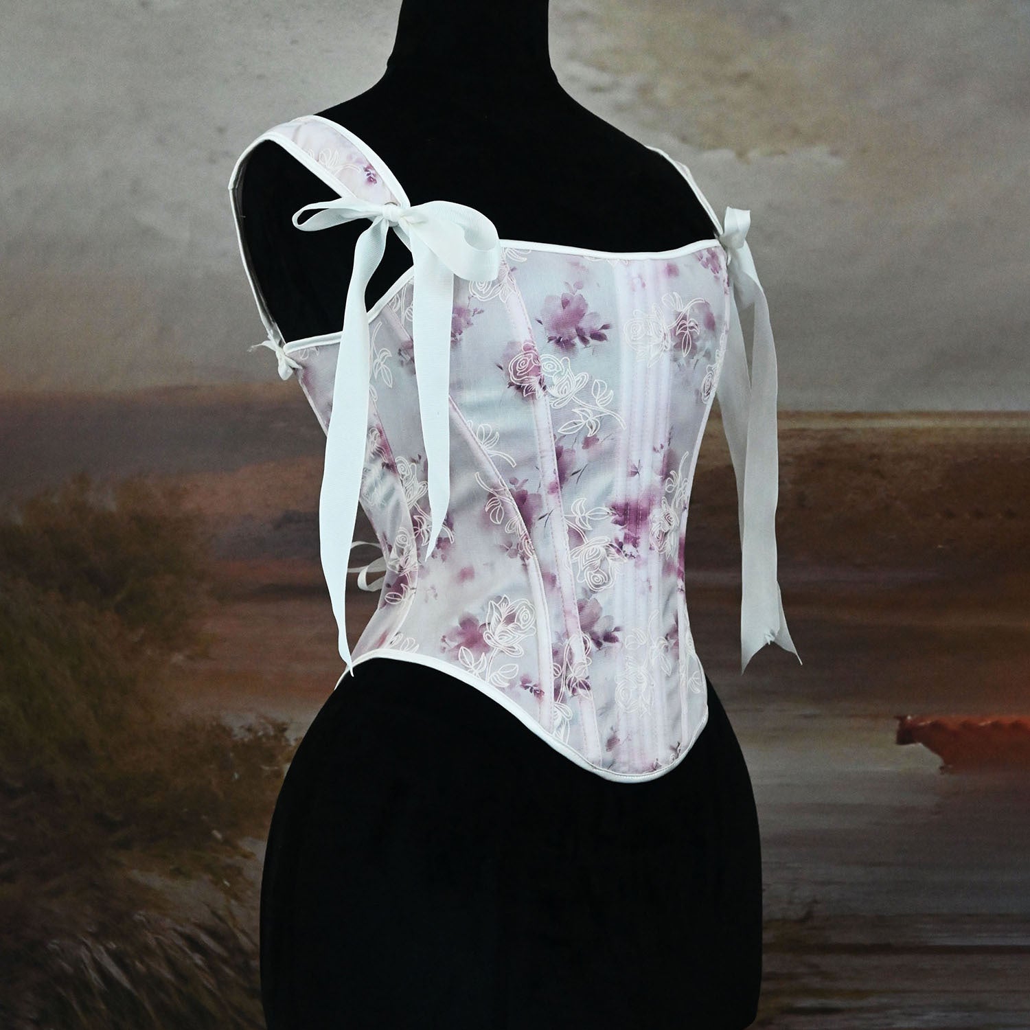 vintage corset cottagecore top fairycore top victorian corset historical fashion