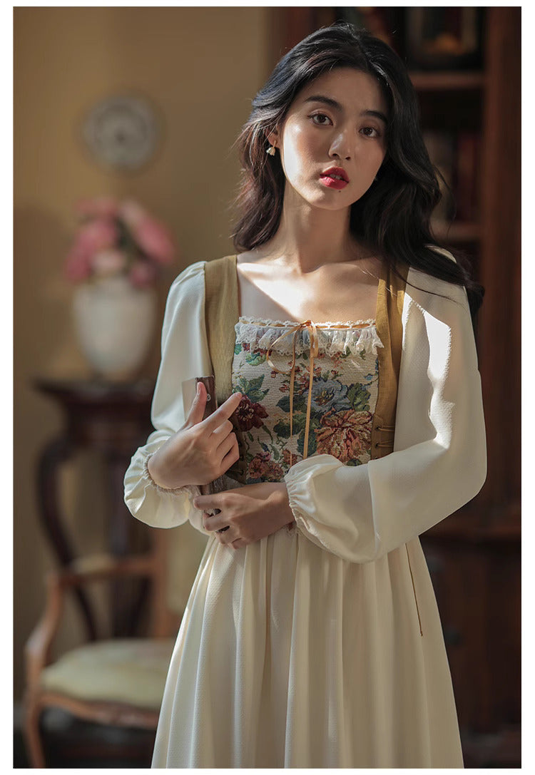 fairycore dress cottagecore dress vintage dress 30s dress retro dress