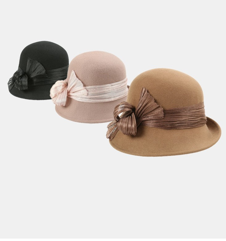 Vintage Style Wool Bonnet