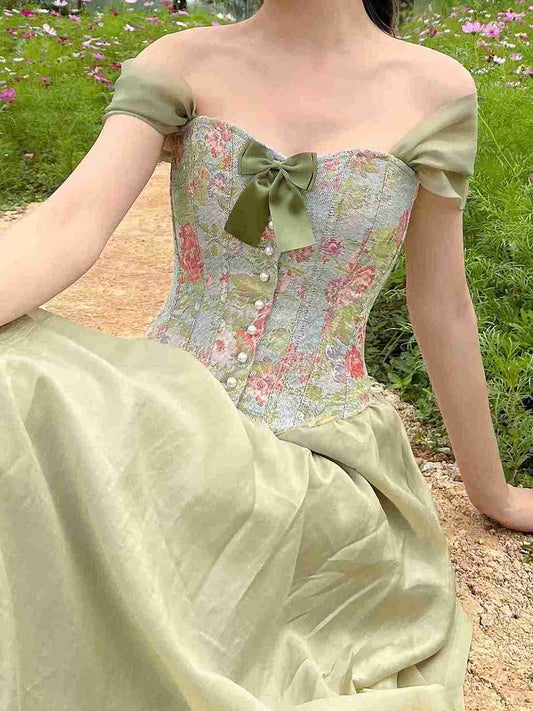 vintage skirt vintage corset cottagecore top cottagecore outfit fairycore outfit