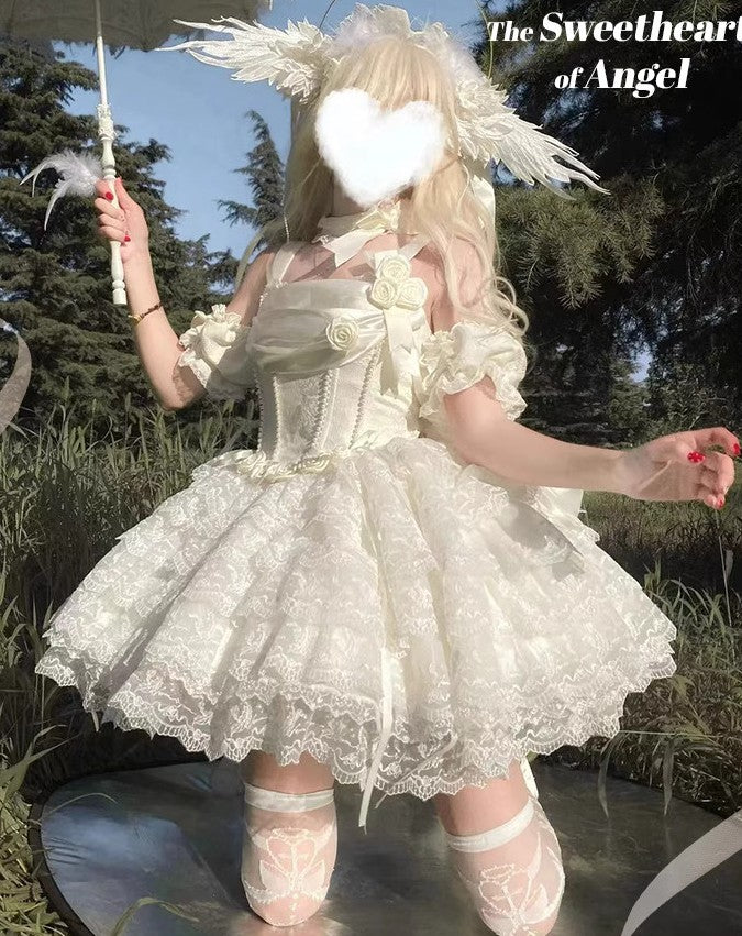 Balletcore Princess Cake Slip Dress