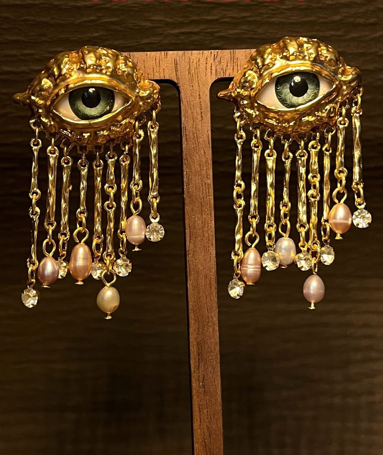 vintage gold earrings vintage jewelry