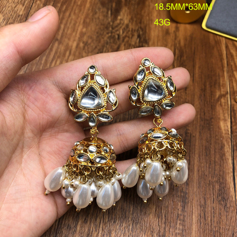 Vintage Remake Millet Bead Necklace & Earring